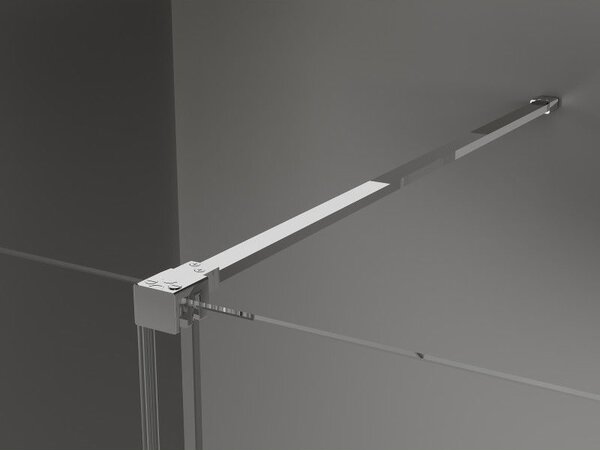 Mexen Velar плъзгаща се душ стена Walk-in 70 x 200 cm, прозрачна 8 mm, хром - 871-070-000-03-01
