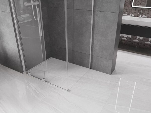 Mexen Velar плъзгаща се душ кабина 120 x 90 см, прозрачна, хром - 871-120-090-01-01