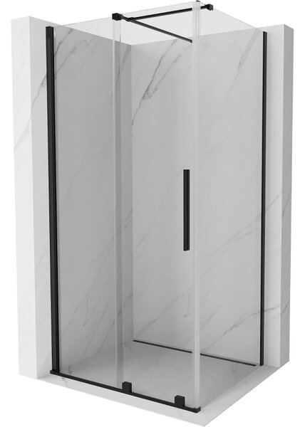 Mexen Velar плъзгаща се душ кабина 110 x 100 см, прозрачна, черна - 871-110-100-01-70