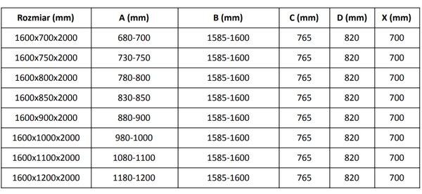 Mexen Velar разтегателна душ кабина 160 x 80 см, прозрачна, черна - 871-160-080-01-70