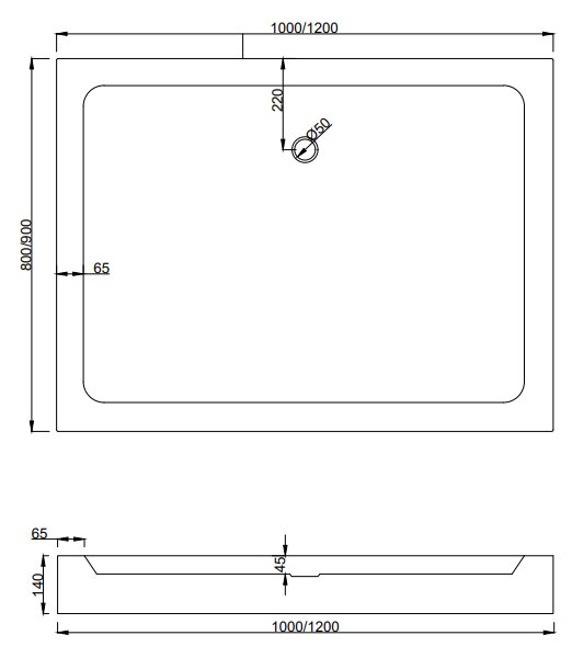 Mexen Apia плъзгаща се душ кабина 100 x 80 см, прозрачна, черна + корито Rio - 840-100-080-70-00-4510