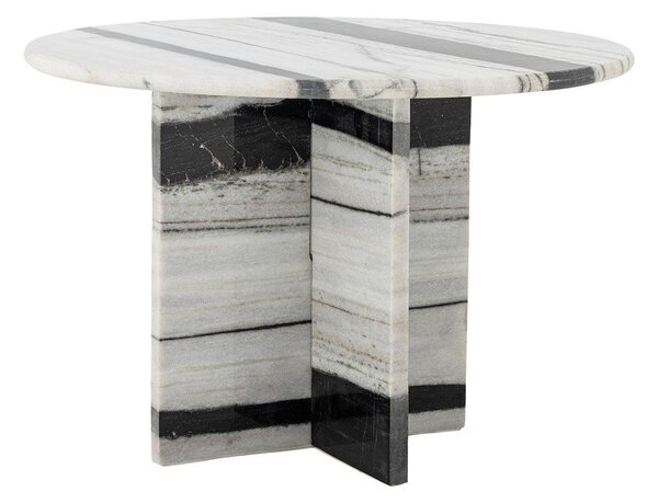 Черно-бял мраморна кръгла масичка за кафе ø 61 cm Rosito – Bloomingville