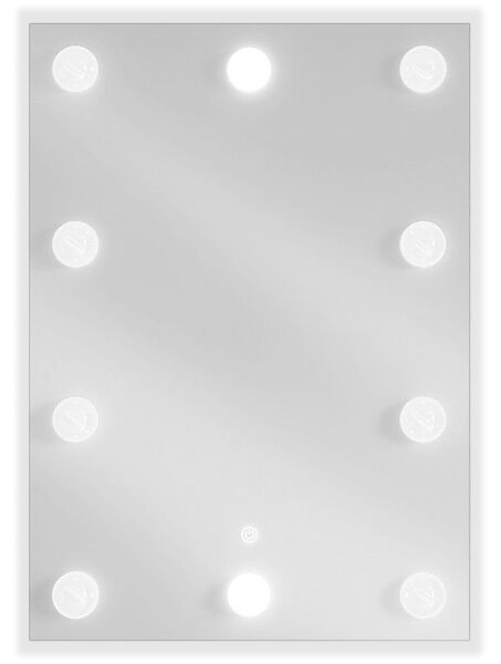 Mexen Dona осветено огледало за баня 50 x 70 см, LED 6000K, анти-пара - 9818-050-070-611-00