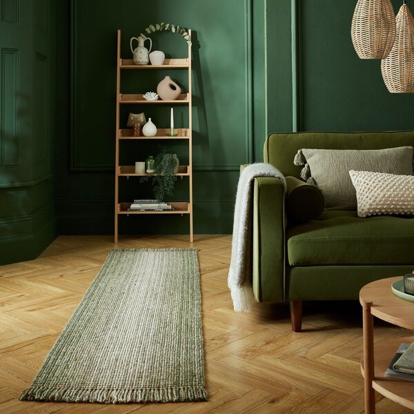 Зелена пътека 60x230 cm - Flair Rugs