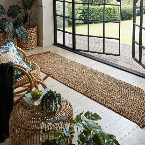Кафяв мокет от юта , 60 x 230 cm Jute - Flair Rugs