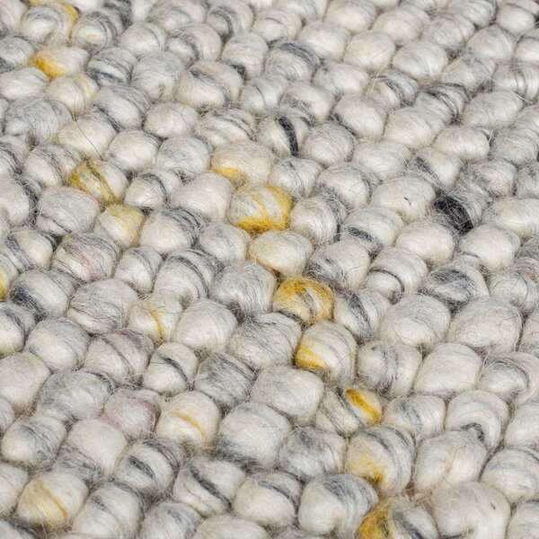 Кремава ръчно изработена пътека със смес от вълна 60x230 cm Minerals – Flair Rugs