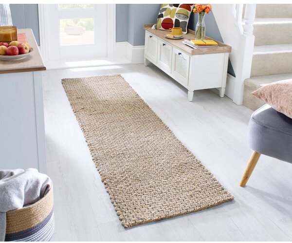 Килим от юта в естествен цвят 60x230 cm Sol - Flair Rugs