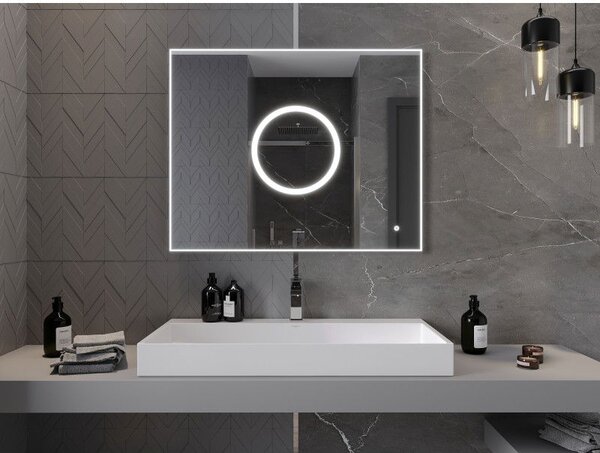 Mexen Koga осветено огледало за баня 100 x 80 cm, LED 6000K, антипара - 9821-100-080-611-00