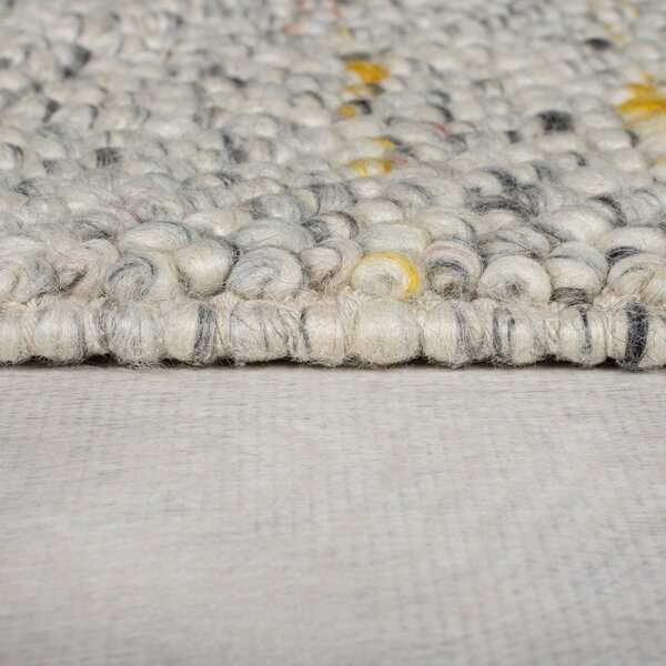 Кремава ръчно изработена пътека със смес от вълна 60x230 cm Minerals – Flair Rugs