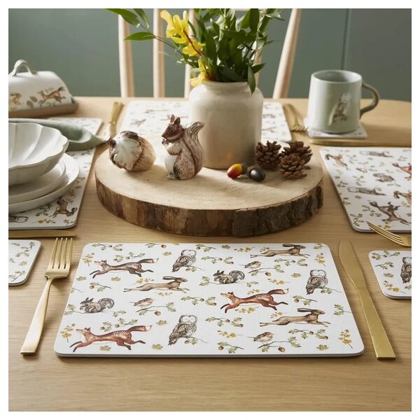 Коркови подложки за хранене в комплект 4 бр. 21x29 cm Forest Fable – Cooksmart ®
