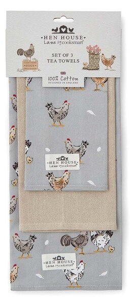 Памучни кърпи за съдове в комплект от 3 бр. 45x65 cm Hen House – Cooksmart ®