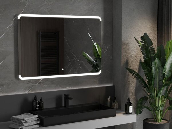 Mexen Nida осветено огледало за баня 120 x 80 см, LED 6000K, анти-пара - 9806-120-080-611-00