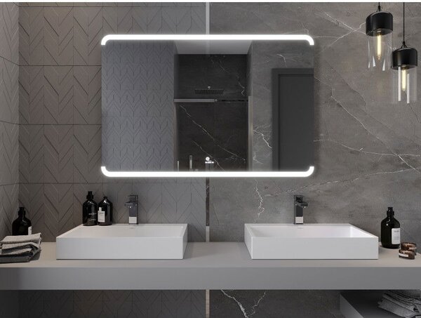 Mexen Nida осветено огледало за баня 120 x 80 см, LED 6000K, анти-пара - 9806-120-080-611-00