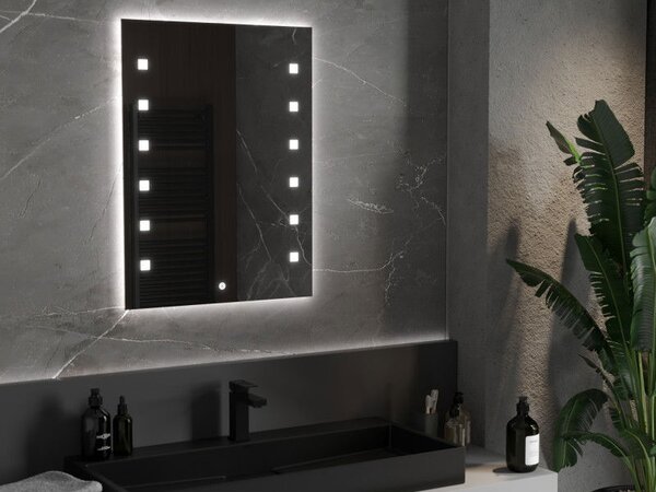 Mexen Ner огледало за баня с подсветка 60 x 80 см, LED 6000K, антиконденз - 9809-060-080-611-00