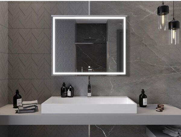 Mexen Miko осветено огледало за баня 100 x 80 см, LED 6000K, против замъгляване - 9819-100-080-611-00