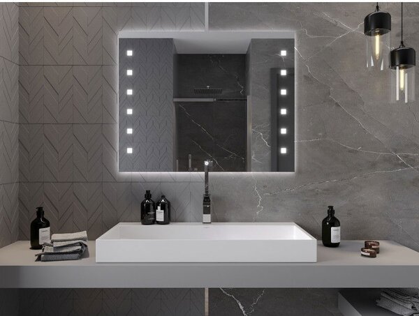 Mexen Ner огледало за баня с подсветка 100 x 80 см, LED 6000K, анти-мъгла - 9809-100-080-611-00