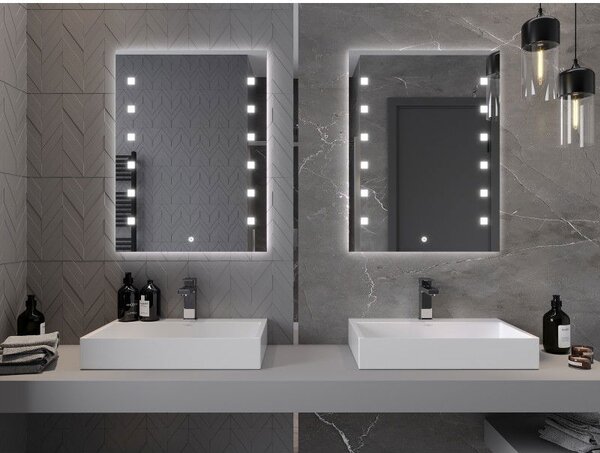 Mexen Ner огледало за баня с подсветка 60 x 80 см, LED 6000K, антиконденз - 9809-060-080-611-00