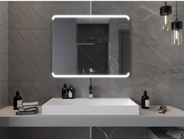 Mexen Nida LED осветено огледало за баня 100 x 80 см, LED 6000K, антитъма - 9806-100-080-611-00