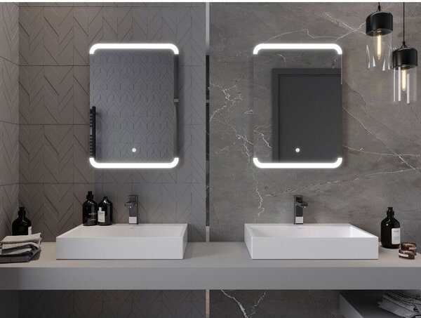 Mexen Nida подчертано огледало за баня 50 x 70 cm, LED 6000K, анти-пара - 9806-050-070-611-00