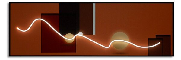 Печатна картина върху платно с включена рамка 50x150 cm LED – Mauro Ferretti