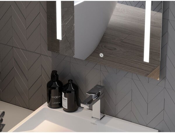 Mexen Remi огледало за баня с подсветка 60 x 80 cm, LED 6000K, антизамъгляващо - 9804-060-080-611-00