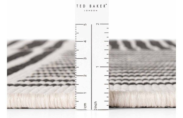 Черен/кремав кръгъл килим за открито и закрито ø 160 cm Haringey Bounds – Ted Baker