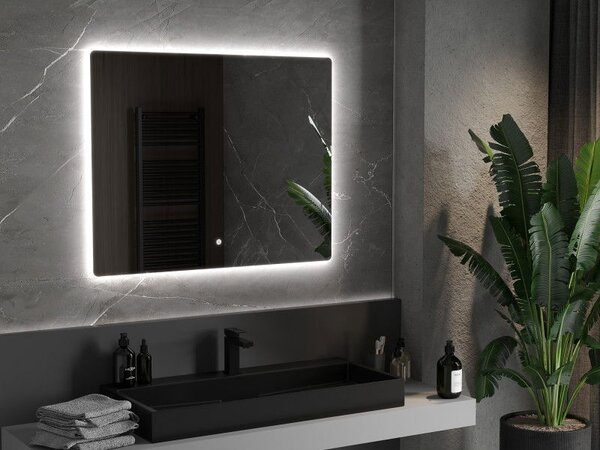 Mexen Sun огледало за баня с подсветка 100 x 80 см, LED 6000K, анти-замъгляване - 9807-100-080-611-00