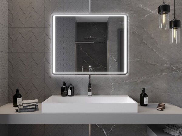 Mexen Zusa осветено огледало за баня 100 x 80 см, LED 6000K, анти-пара - 9808-100-080-611-00