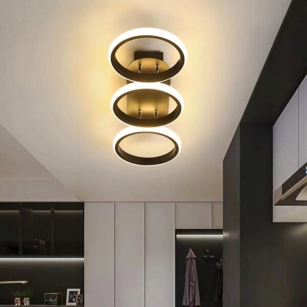 Димируемо LED таванно осветително тяло LED/30W/230V 3000-6500K черно Wi-Fi Tuya + дистанционно управление