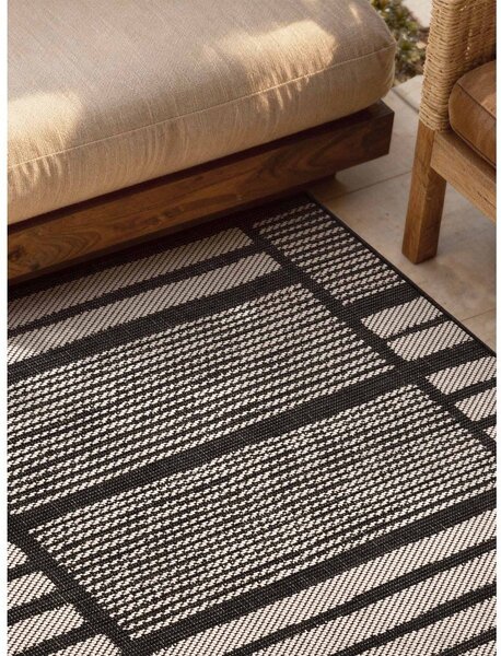 Черен/кремав килим за открито и закрито 120x170 cm Haringey Allington – Ted Baker