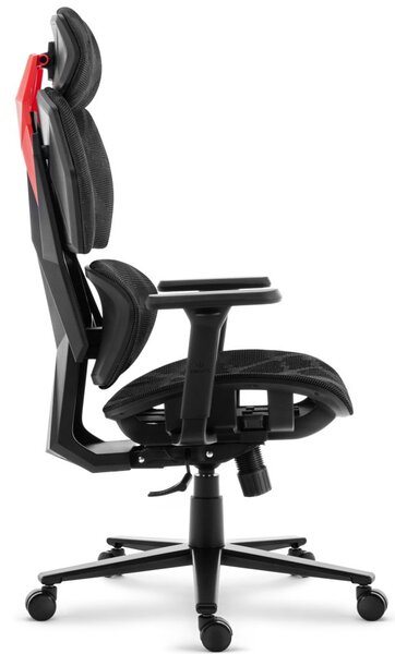 Ергономичен текстилен въртящ се офис стол - HC-1010 BLACK