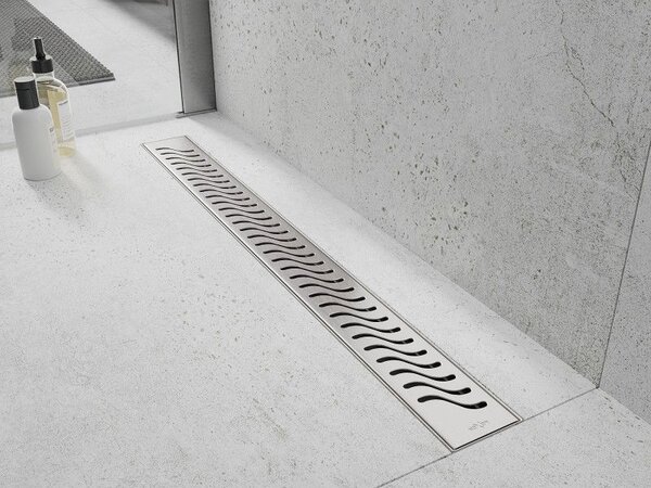 Mexen Flat M09 линеен сифон 50 см, инокс - 1028050-15