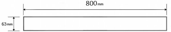 Mexen Flat M22 покритие за линеен сифон 80 см, инокс - 1029080