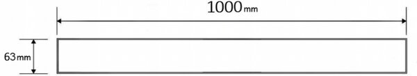 Mexen Flat M03 покритие за линеен сифон 100 см, инокс - 1022100