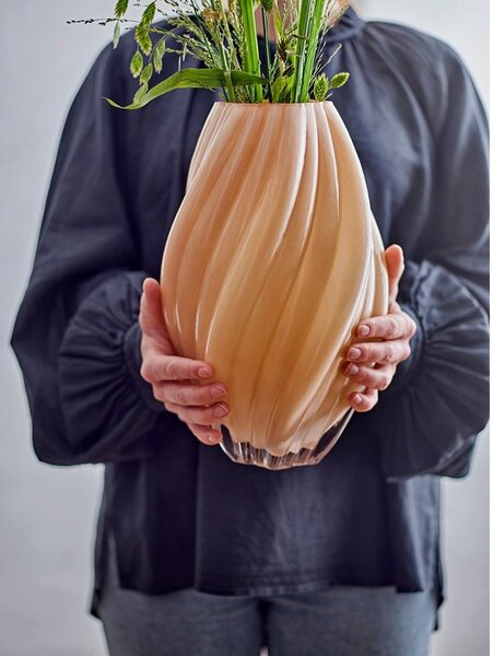 Оранжева стъклена ваза (височина 30 cm) Kanji – Bloomingville