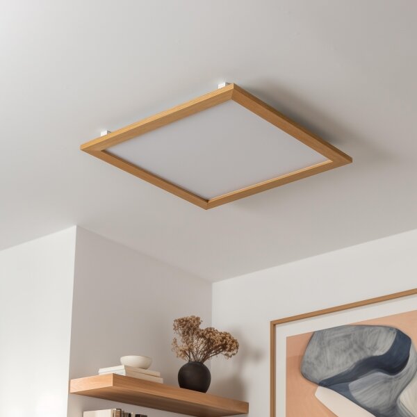Eglo - LED повърхностно монтиран панел SALOBRENA LED/31W/230V кафяв