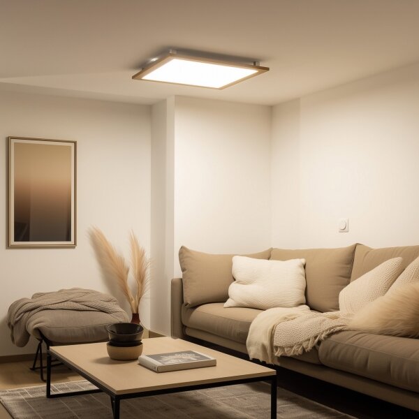 Eglo - LED повърхностно монтиран панел SALOBRENA LED/31W/230V кафяв