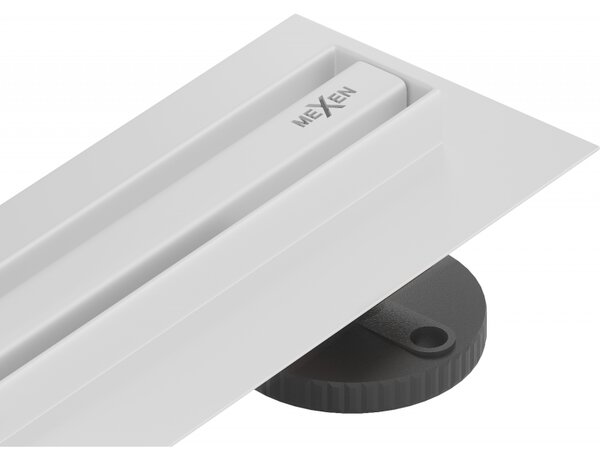 Mexen Flat 360° Slim въртящ се линеен сифон 80 см, бял - 1241080