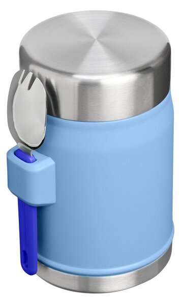 Син термос за храна от неръждаема стомана 400 ml Legendary Food Jar + Spork Blue Sky – Stanley