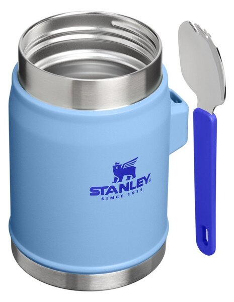 Син термос за храна от неръждаема стомана 400 ml Legendary Food Jar + Spork Blue Sky – Stanley
