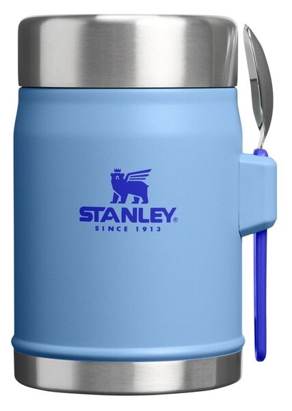 Син термос за храна от неръждаема стомана 400 ml Legendary Food Jar + Spork Blue Sky – Stanley