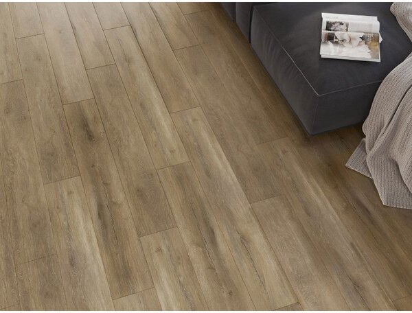 Mexen Long Creek винилови панели 1240 x 182 mm SPC 6,5 mm, подложка IXPE 1,5 mm, 4 V-Фуга, Дъб