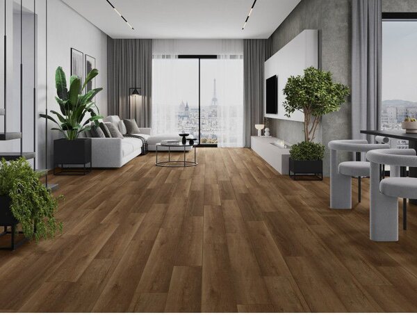 Mexen Queen Creek винилови панели 1240 x 182 mm SPC 6,5 mm, подложка IXPE 1,5 mm, 4 V-Фуга, дъб