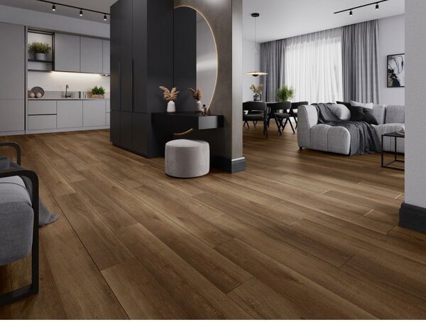Mexen Queen Creek винилови панели 1240 x 182 mm SPC 6,5 mm, подложка IXPE 1,5 mm, 4 V-Фуга, дъб