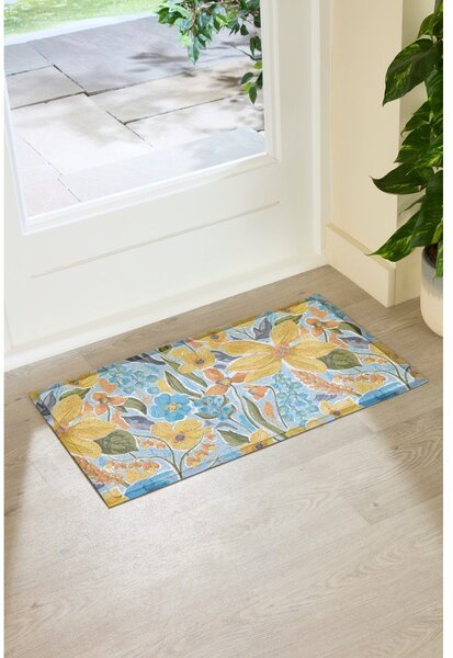 Изтривалка от PVC 40x70 cm Flowers – Artsy Doormats