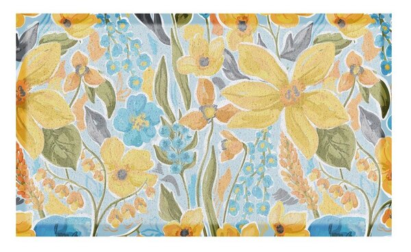 Изтривалка от PVC 40x70 cm Flowers – Artsy Doormats