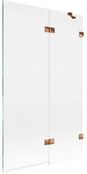Mexen Lunar душ параван 2-крилен десен 110 x 150 cm, прозрачен, розово злато - 897-110-100-60-00-P