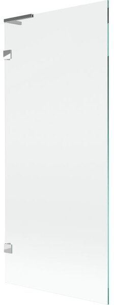 Mexen Lunar L параван за вана 1-крилен 80 x 150 cm, прозрачен, хром - 897L-080-000-01-00