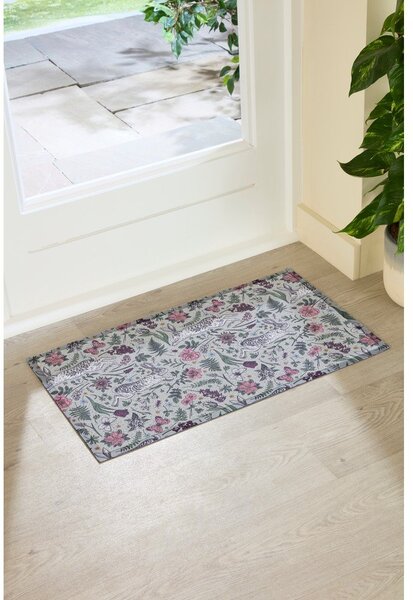 Изтривалка от PVC 40x70 cm Hare Wildflowers – Artsy Doormats