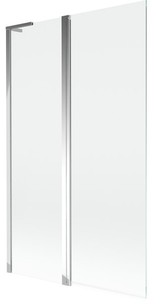 Mexen Mist L вана параван двукрилен 110 x 150 cm, прозрачен, хром - 8A9L-110-011-01-00